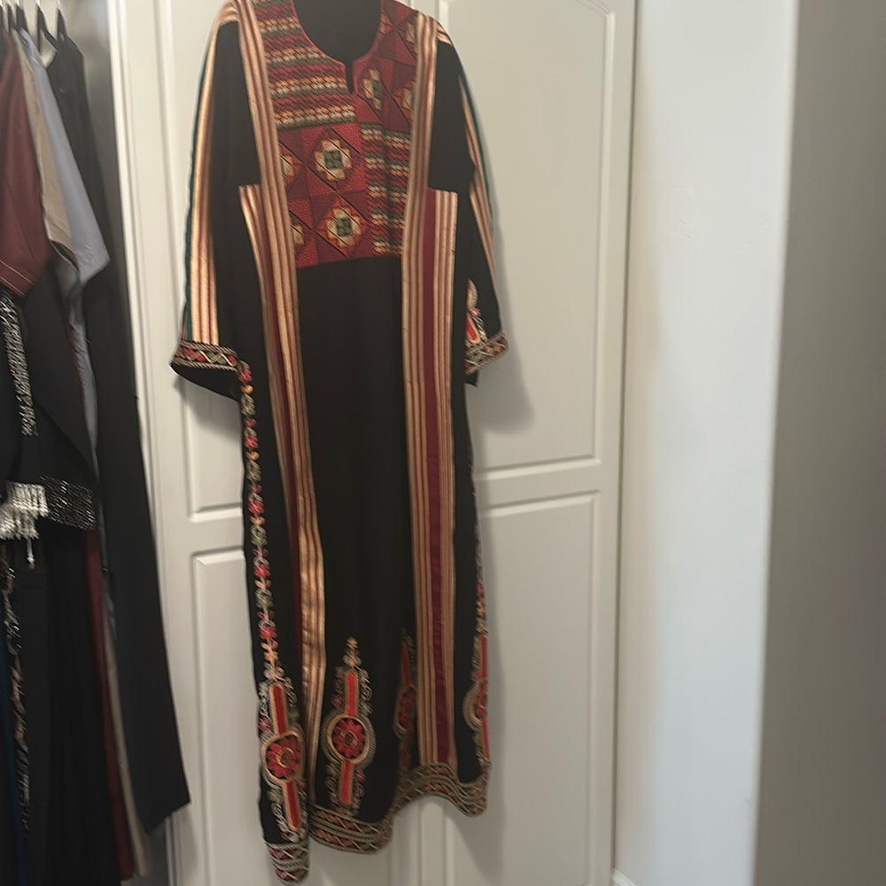 Palestinian traditional wear with beautiful emb